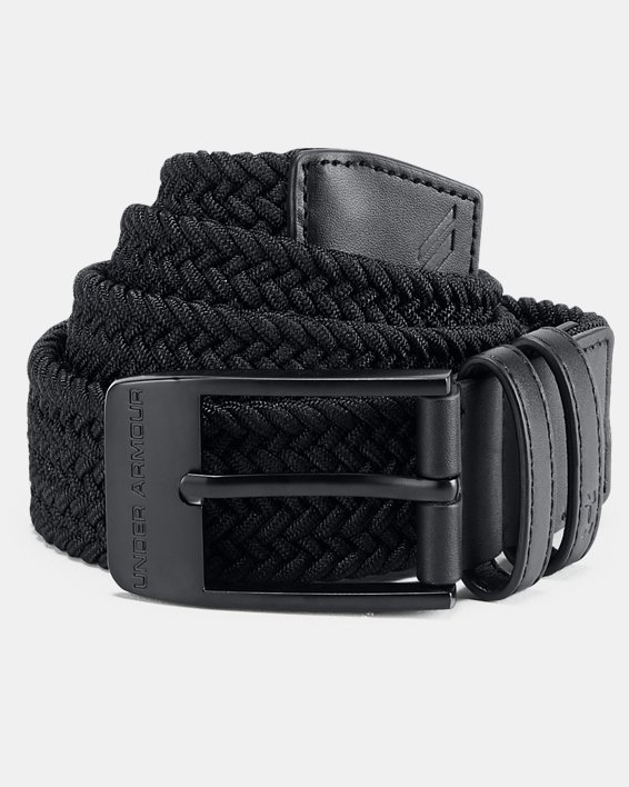 Men's UA Braided Belt 2.0, Black, pdpMainDesktop image number 0